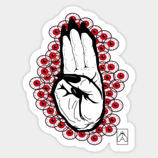 Hand Satan Sticker